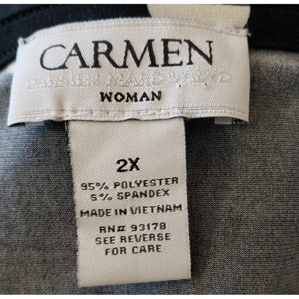 Carmen Marc Valvo Mans Plus Blouse Size 2XL‎ - Picture 4 of 4